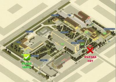 Изменения в движении по территории ‭«Новой больницы»