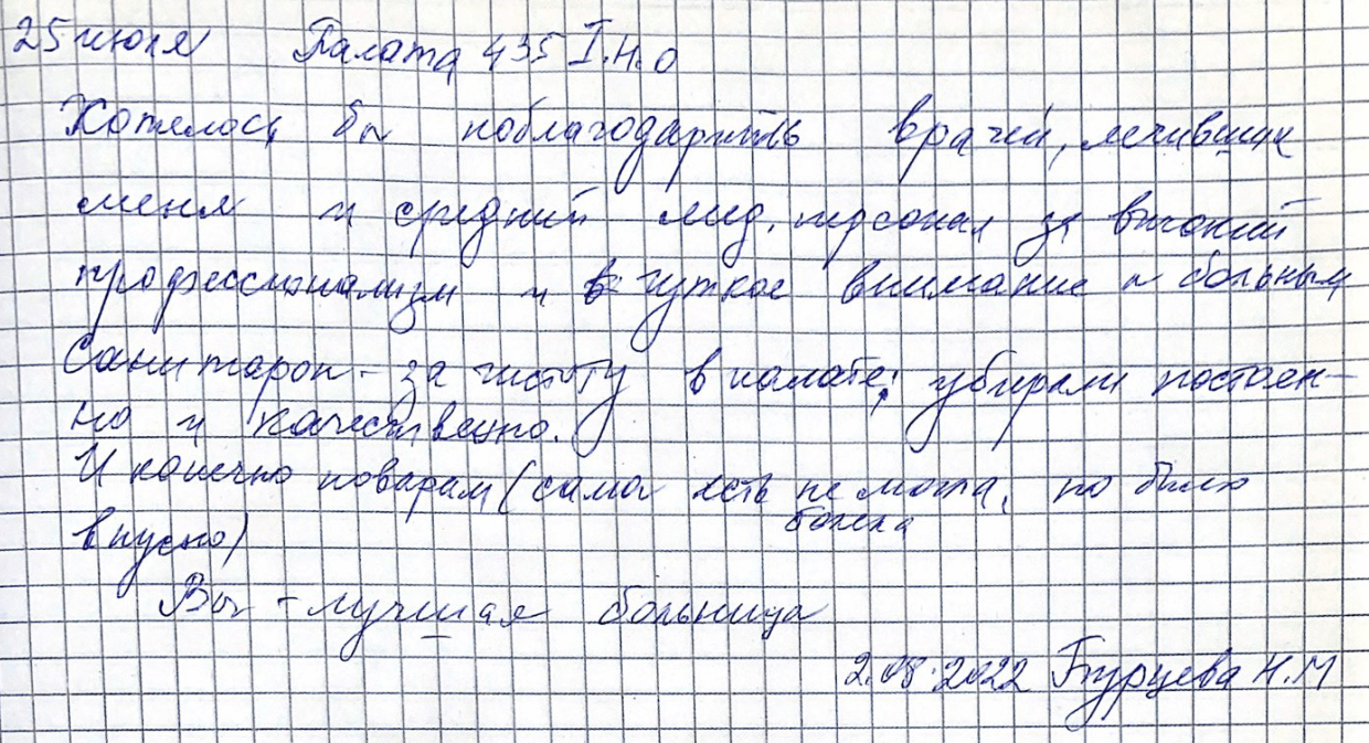 Вы – лучшая больница